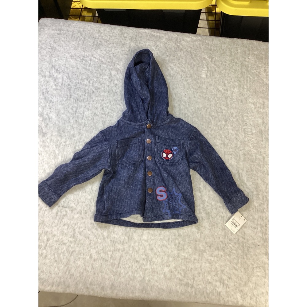 Marvel Spidey‎ and His Amazing Friends Toddler Boys Denim Look Hoodie Jacket 2T